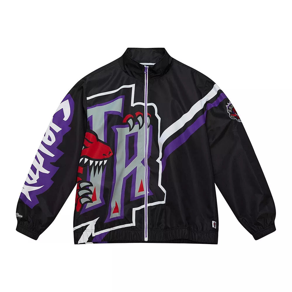 Men's Mitchell & Ness Exploded Logo Warm Up Jacket Raptors