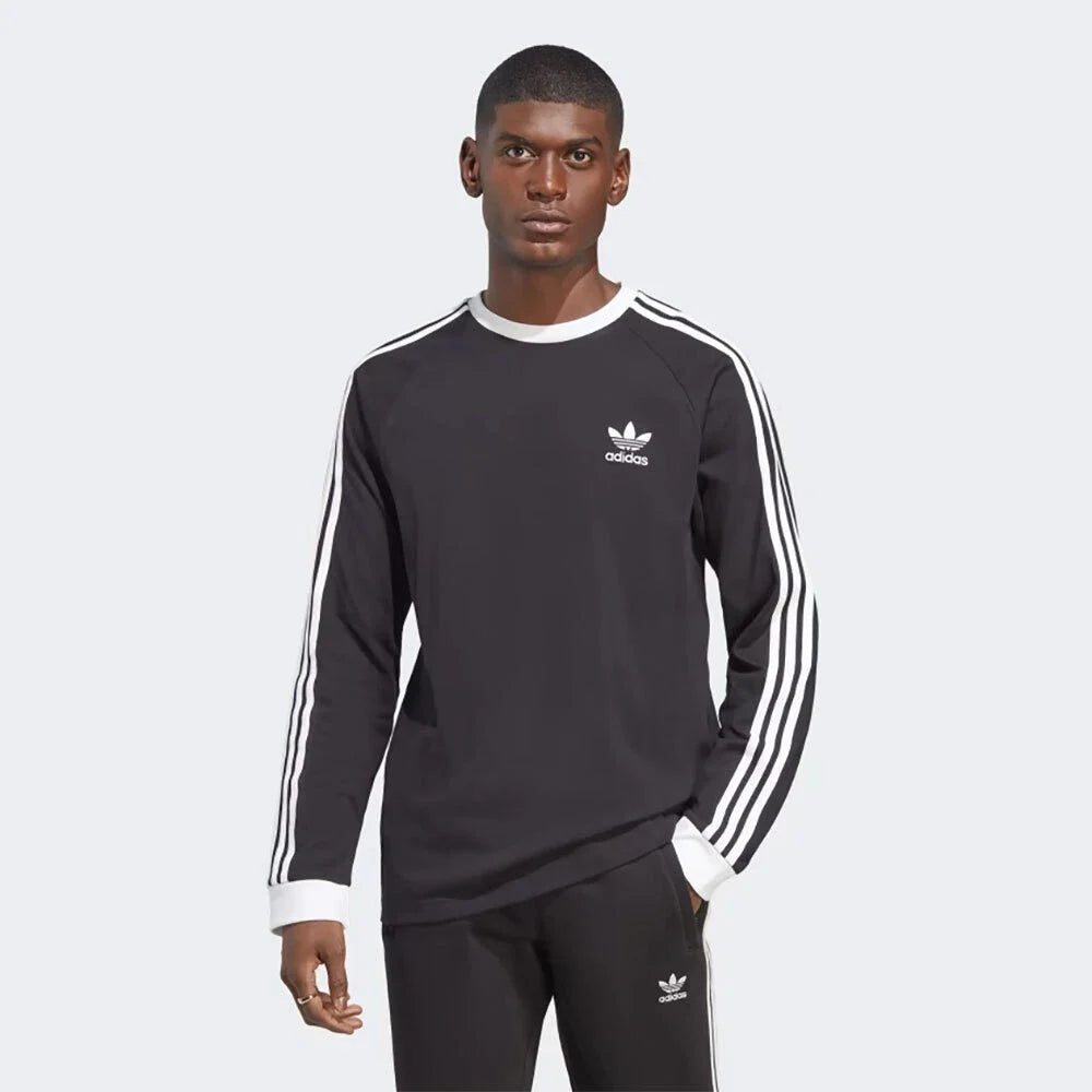 adidas Men's 3-Stripes Ls Long Sleeve Tee Shirt T-Shirt