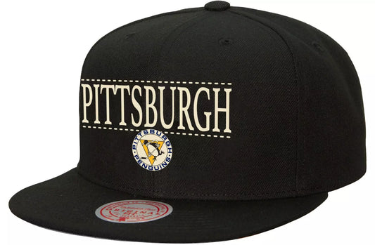 Men's Mitchell & Ness Nhl The City Snapback Penguins - Black