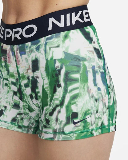 Nike Women's Mid Rise All Over Pattern 3 Training Shorts
