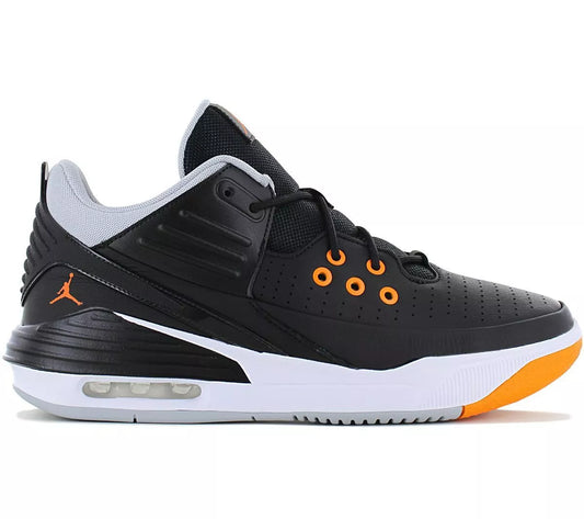 Nike Men's Max Aura 5 'Black Wolf Grey White Magma Orange' Sneakers