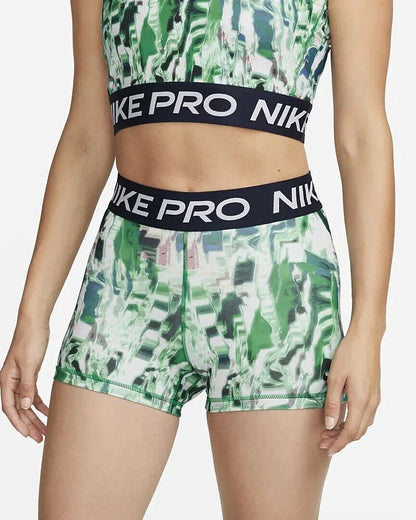 Nike Women's Mid Rise All Over Pattern 3 Training Shorts