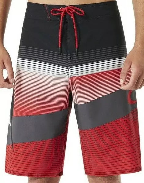 Oakley Men's Red Line Shorts Gnarly Wave