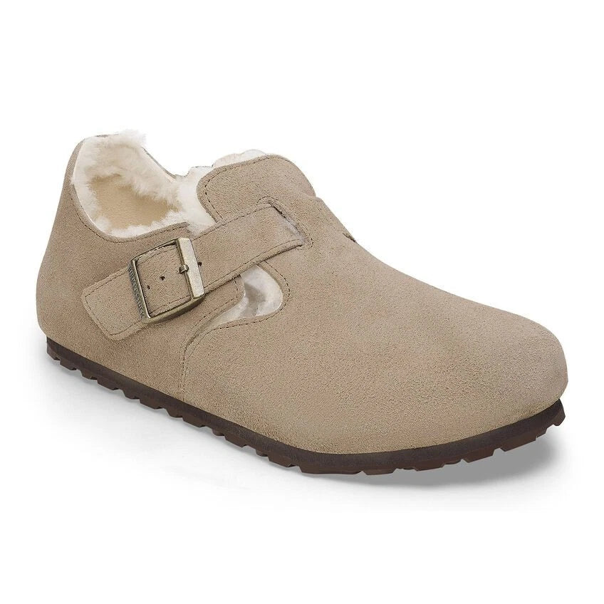 [1028470] Unisex Birkenstock London Shearling Suede Leather (narrow Width)