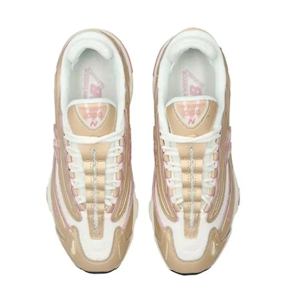 New Balance Mens 1000 White Gold Pink