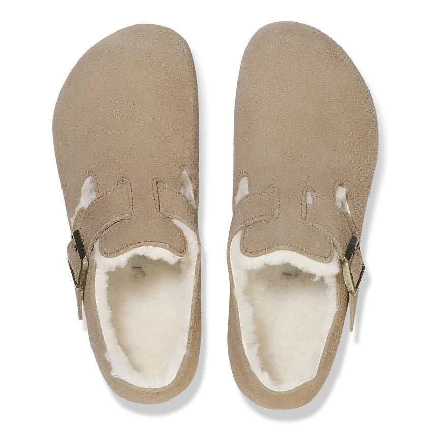 [1028470] Unisex Birkenstock London Shearling Suede Leather (narrow Width)
