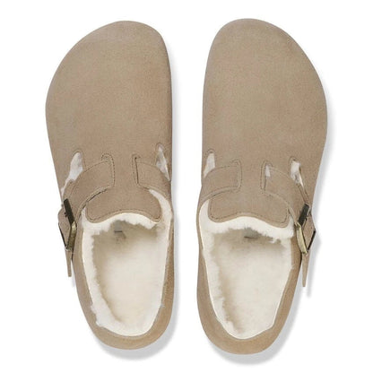[1028470] Unisex Birkenstock London Shearling Suede Leather (narrow Width)