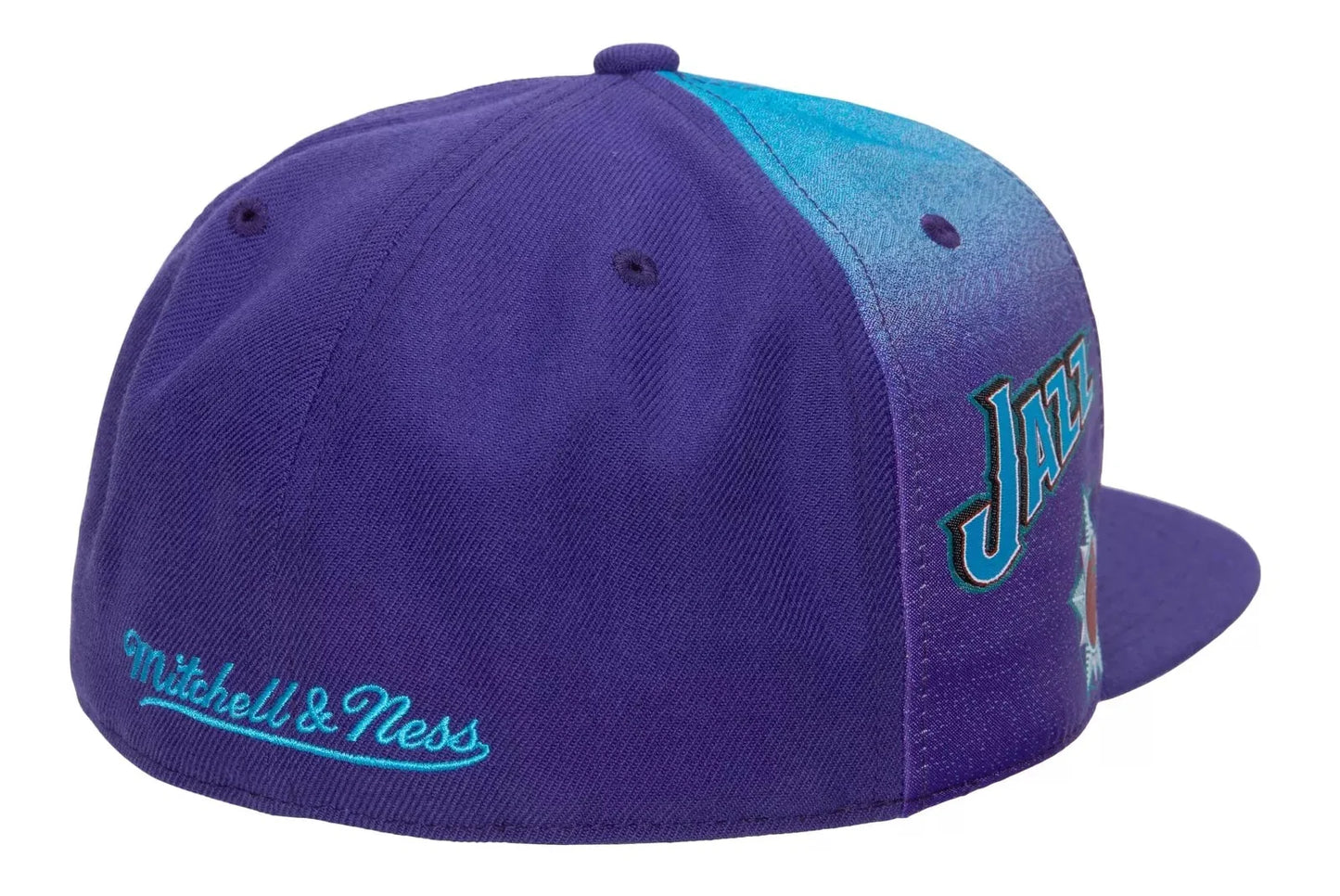 Men's Mitchell & Ness NBA Tapestry Fitted Hwc Jazz