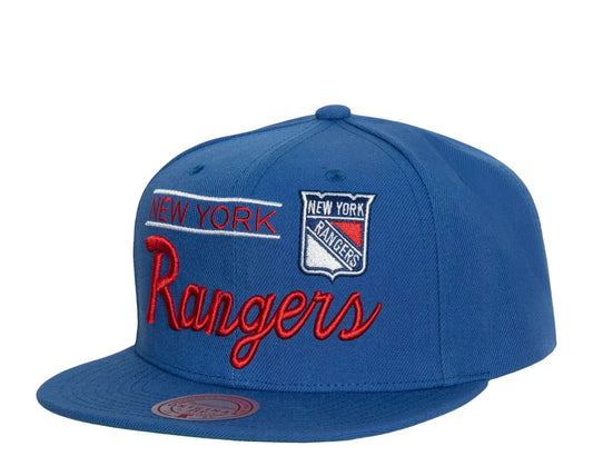 Mitchell & Ness Men's NHL Retro Lock Up Snapback Rangers Snapback Caps