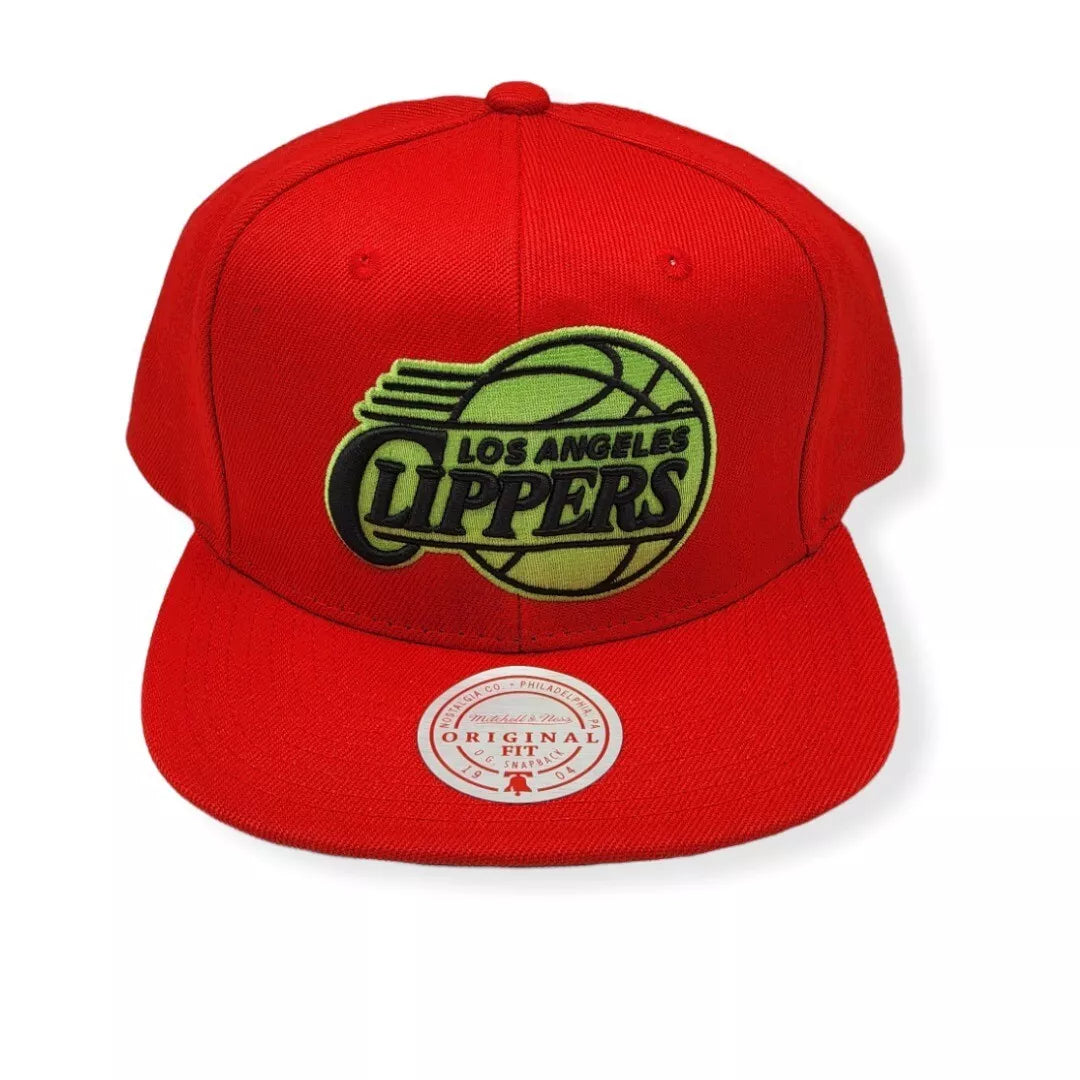 Men's Mitchell & Ness NBA Reverse Candy Apple Snapback Hwc Clippers