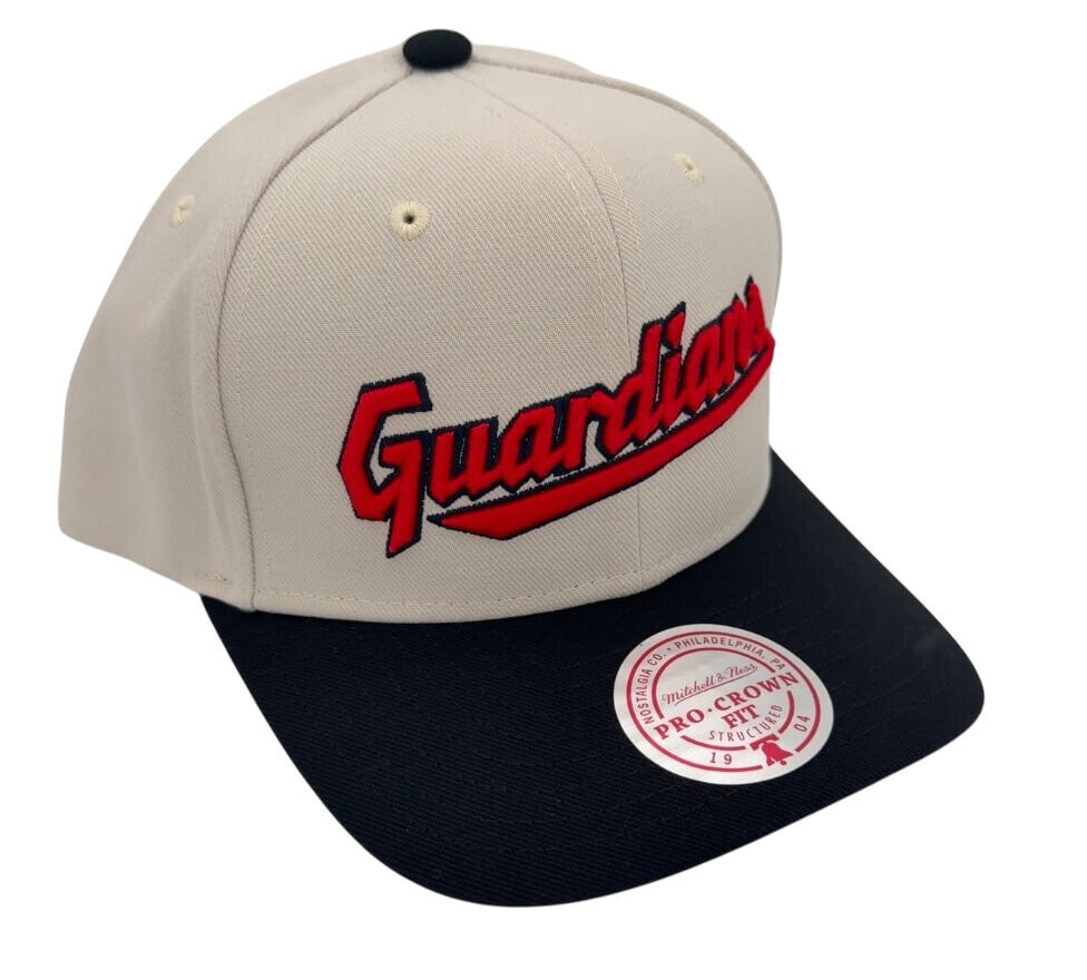 Mitchell & Ness Men's MLB Off Word Pro Snapback Guardians Snapback Caps