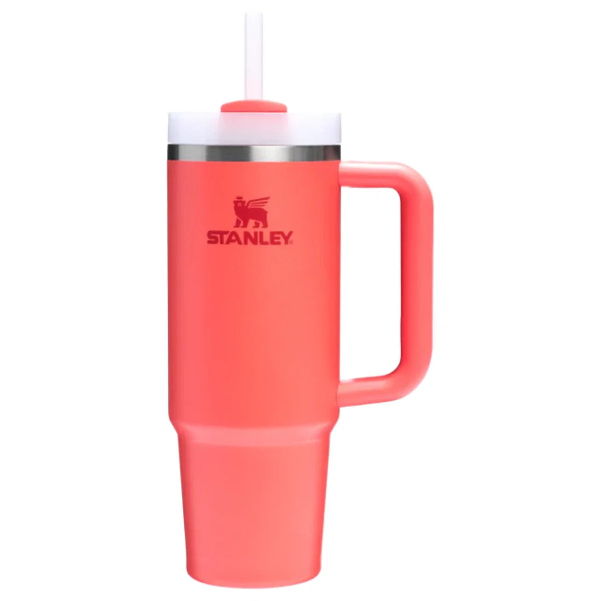 Stanley Quencher H2.0 FlowState Tumbler 30 oz — Hot Coral Stainless Steel