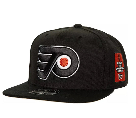 Mitchell & Ness Men's NHL Side Patch Fitted Flyers Fitted Caps