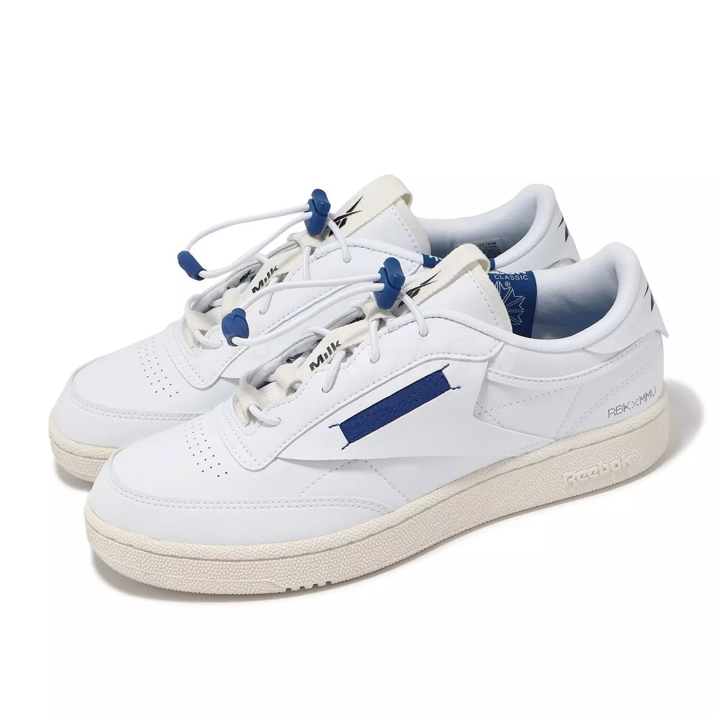 Reebok Men's Milk Club C 85 Vegan 'Milk Makeup White Vector Blue' Sneakers