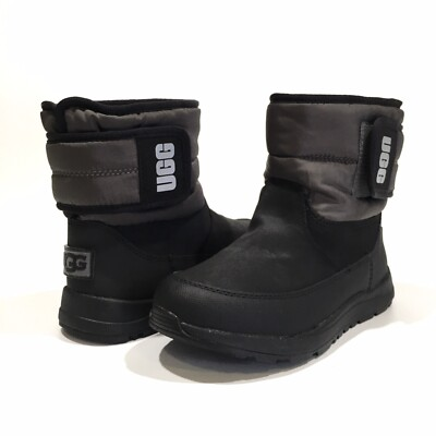 UGG K Toty Weather Snow, Black/Charcoal, 4.0