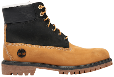 TIMBERLAND Premium Shearling Wheat Nubuck Black Juniors GS TB0A2MZY231 Boot