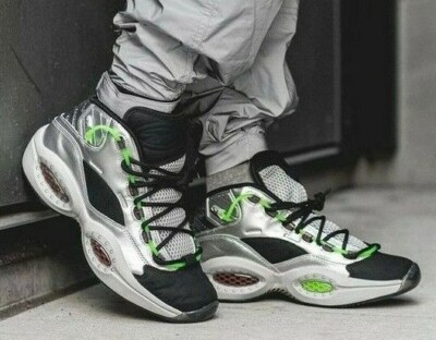 REEBOK Question Mid Basketball Shoes, Men's, Gray *SIZE - 8*