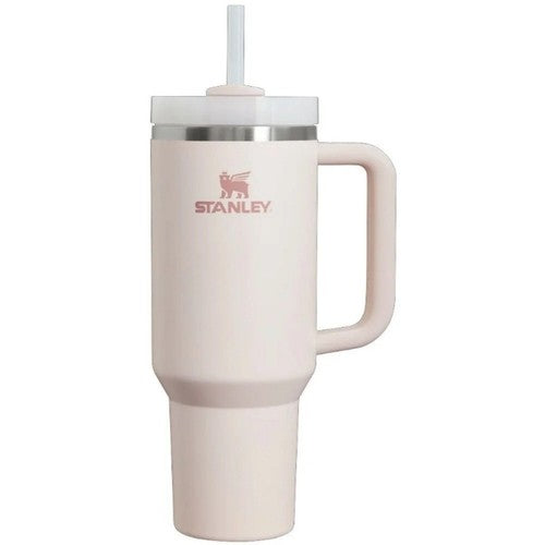 Stanley Quencher H2.0 FlowState Tumbler 40 oz — Rose Quartz Stainless Steel