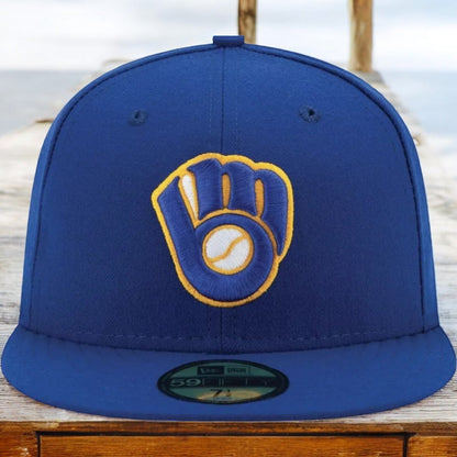 New Era Men's MLB Authentic On-Field 59Fifty Fitted Cap Milwaukee Brewers 2017