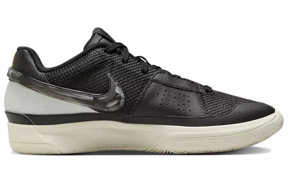 Nike Men's Ja 1 "Fly" - Black/Light Silver-Coconut Milk "We Ain'T Ducking No Smoke" Sneakers