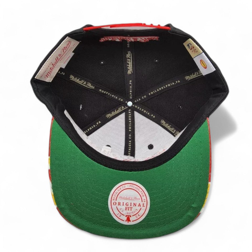 Men's Mitchell & Ness NBA Snapshot Snapback Hwc Rockets - Black-Red
