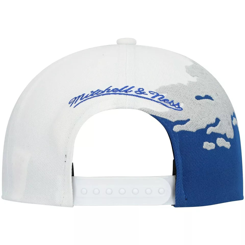 Men's Mitchell & Ness NBA Paintbrush Snapback Hwc Magic - White-Royal