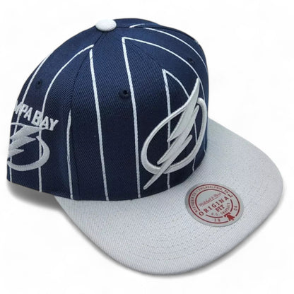 Mitchell & Ness Men's NHL Team Pin Snapback Lightning Snapback Caps