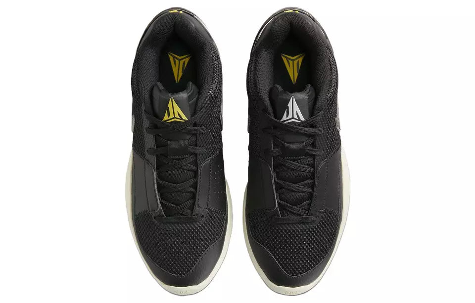 Nike Men's Ja 1 "Fly" - Black/Light Silver-Coconut Milk "We Ain'T Ducking No Smoke" Sneakers