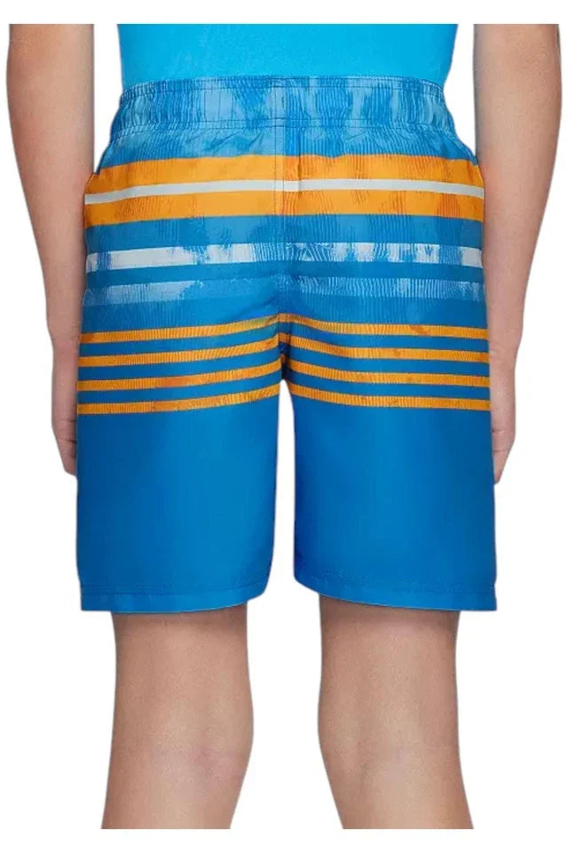 Under Armour Youth Boys' Ripple Stripe Volley Swim Trunks - Viral Blue