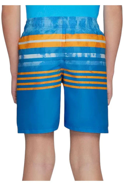 Under Armour Youth Boys' Ripple Stripe Volley Swim Trunks - Viral Blue
