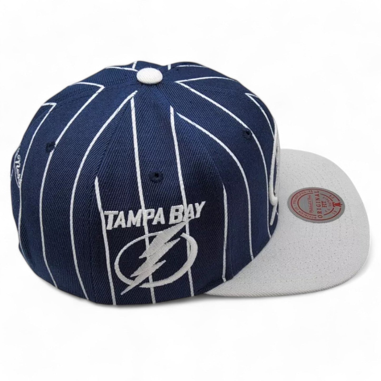 Mitchell & Ness Men's NHL Team Pin Snapback Lightning Snapback Caps