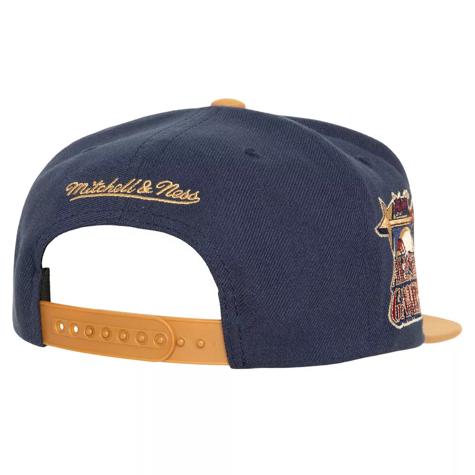 Men's Mitchell & Ness MLB Work It Snapback Braves - Navy