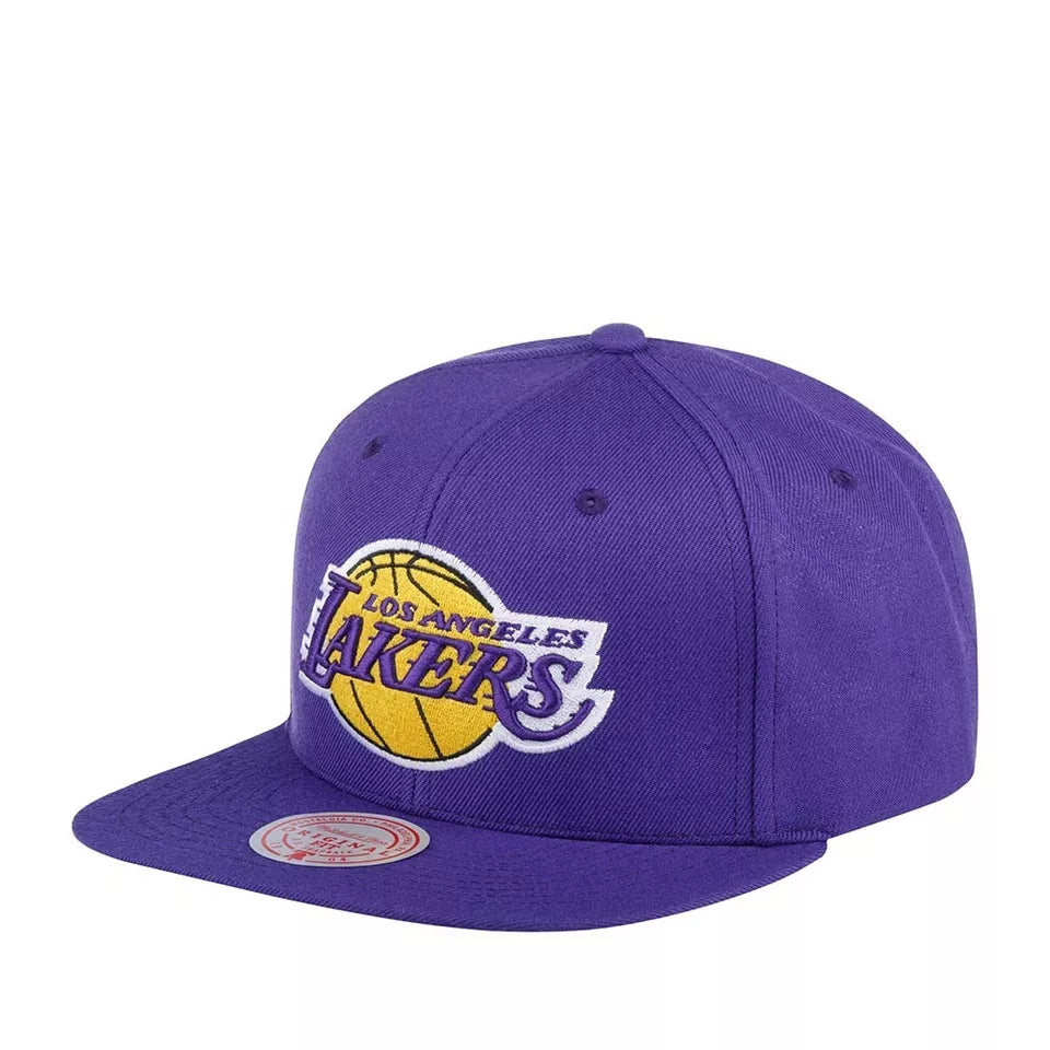 Mitchell & Ness Men's NBA Core Basic Snapback Lakers Snapback Caps