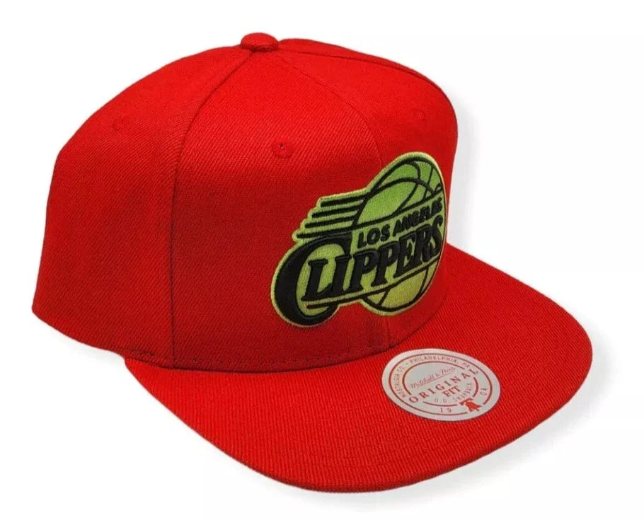 Men's Mitchell & Ness NBA Reverse Candy Apple Snapback Hwc Clippers