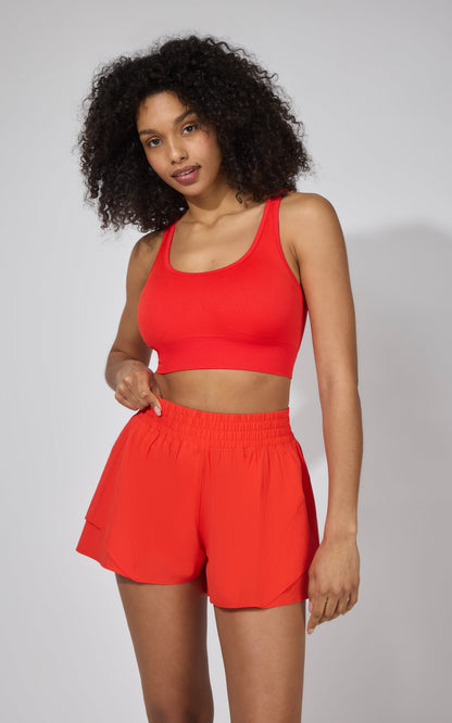 Seamless Rib Celise Bra & Short Set
