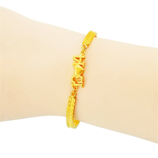 Goldtone Forever Love Bracelet