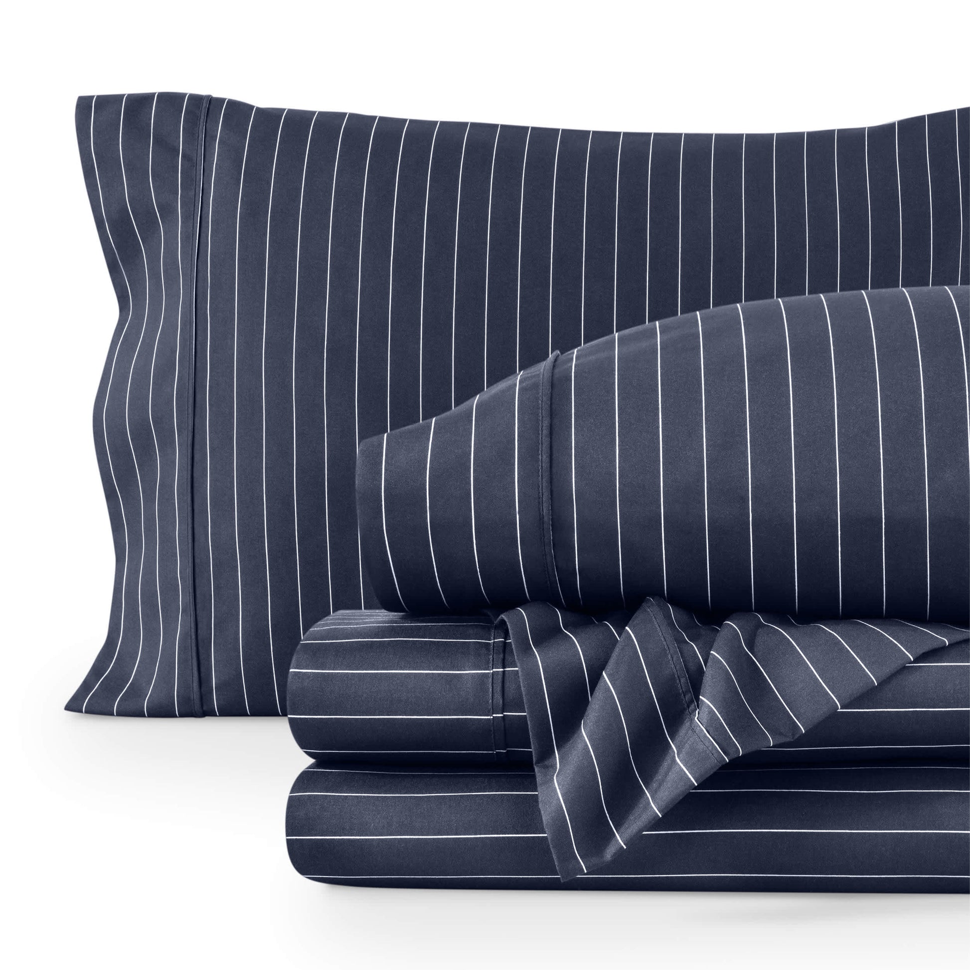 Pinstripe - Midnight/White-