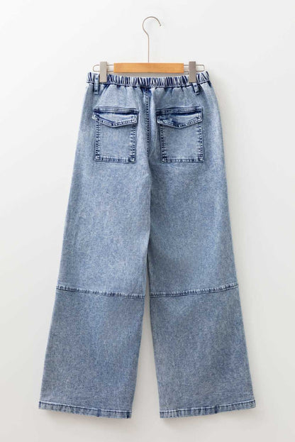 Threaded Pear Abigail Drawstring Elastic Waistband Jeans