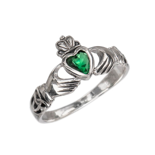 CZ Heart Claddagh-