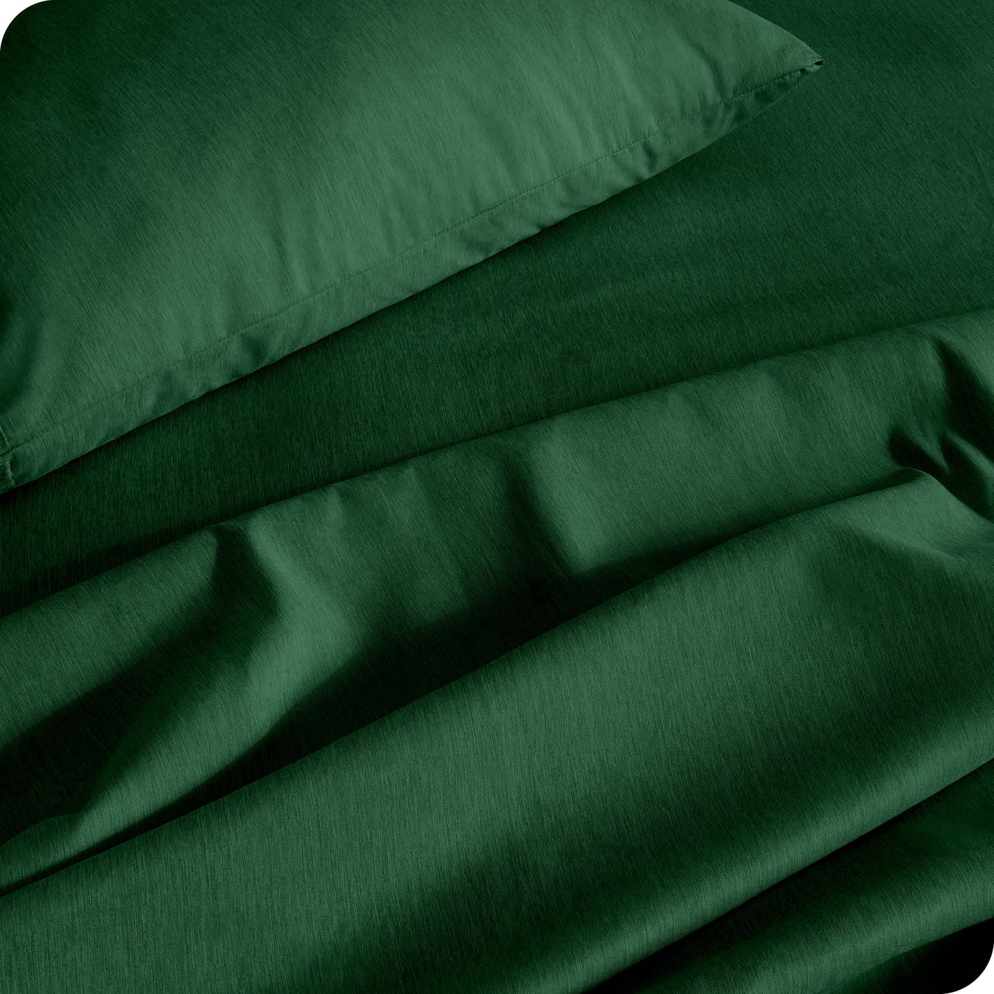 Heathered Forest Green-