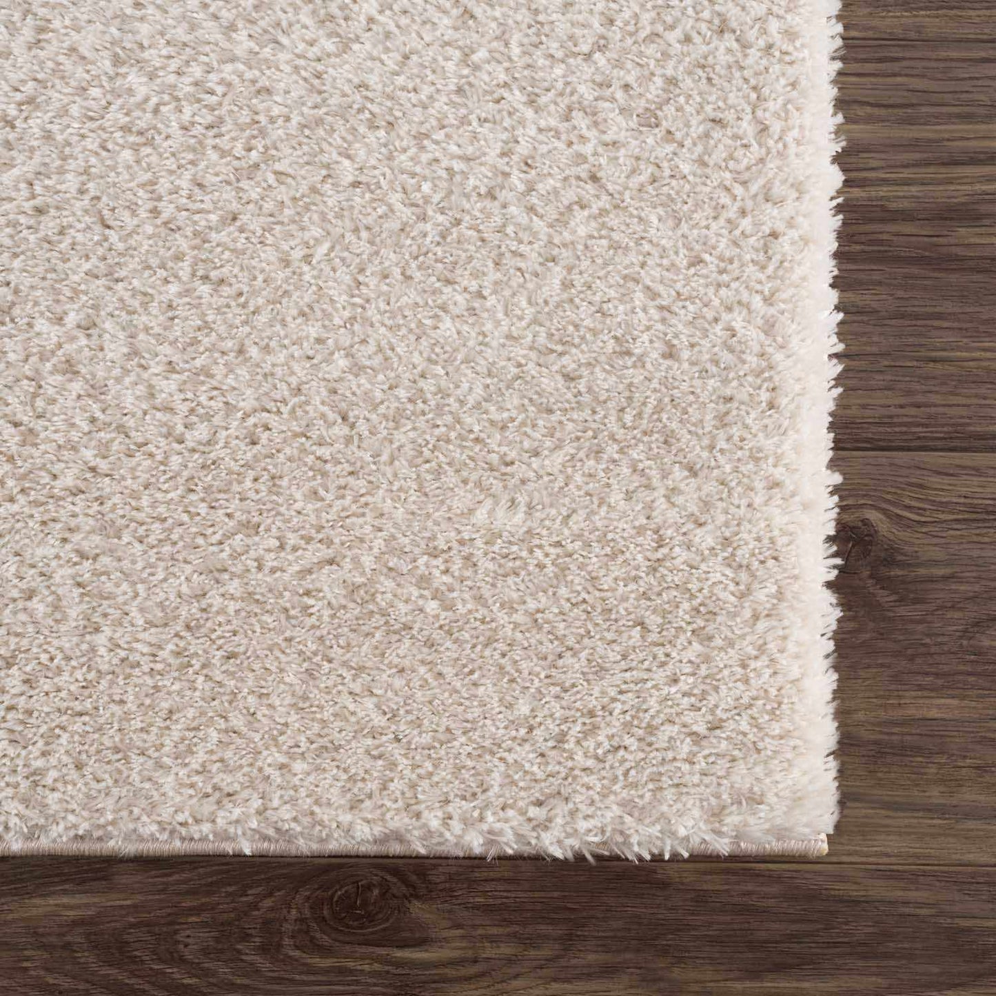 Velora Light Beige Wavy Abstract Modern Minimalist Polyester Machine Woven Area Rug - Clearance