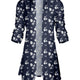 Navy White Floral