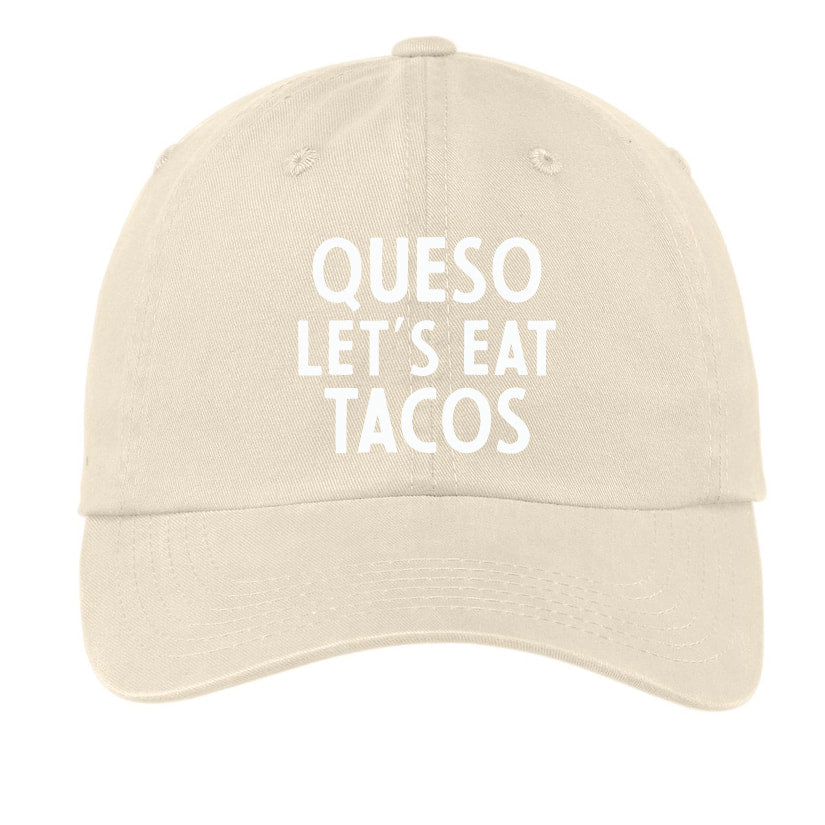 Frankie Jean Queso Let's Eat Tacos Baseball Cap