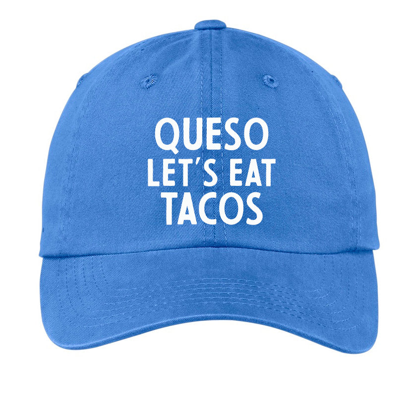 Frankie Jean Queso Let's Eat Tacos Baseball Cap