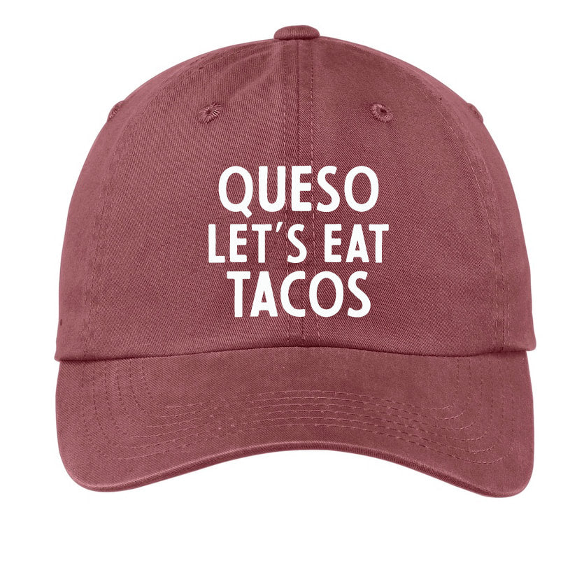 Frankie Jean Queso Let's Eat Tacos Baseball Cap
