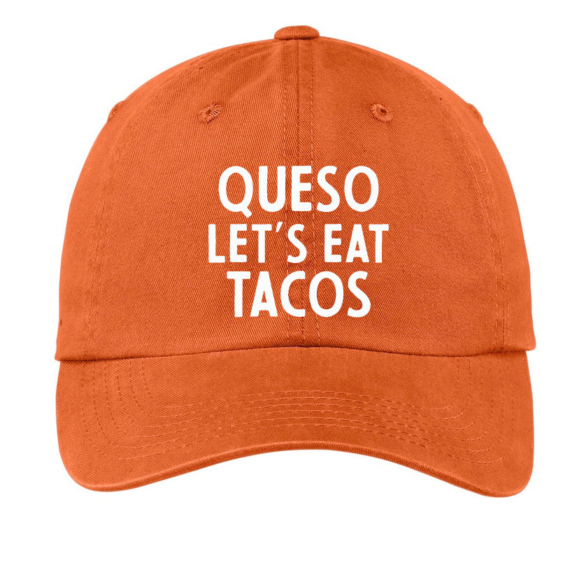 Frankie Jean Queso Let's Eat Tacos Baseball Cap