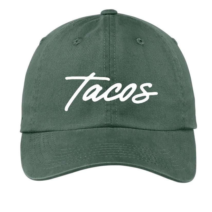 Frankie Jean Tacos Cursive Baseball Cap