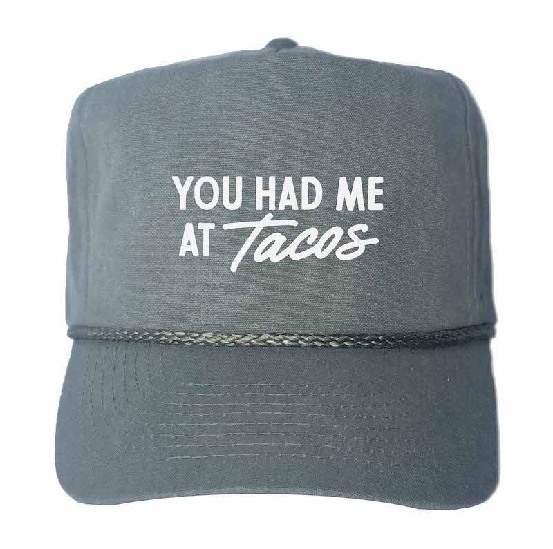 Frankie Jean You Had Me At Tacos Canvas Trucker