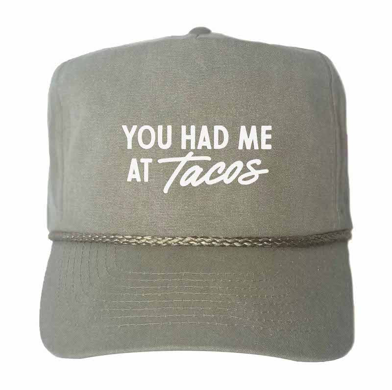 Frankie Jean You Had Me At Tacos Canvas Trucker