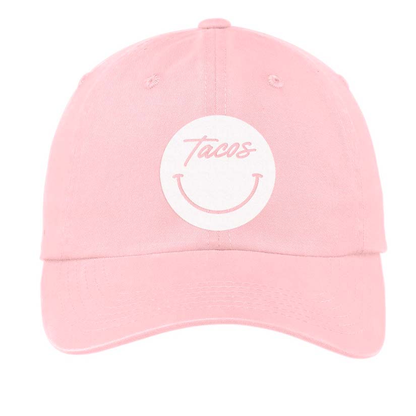 Frankie Jean Tacos Cursive Smile Baseball Cap